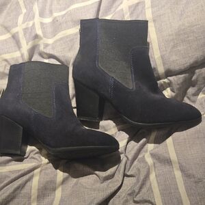 Diba Navy and Black Ankle Booties